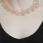 Pearl Bridal Necklace Classic Statement Jewelry..