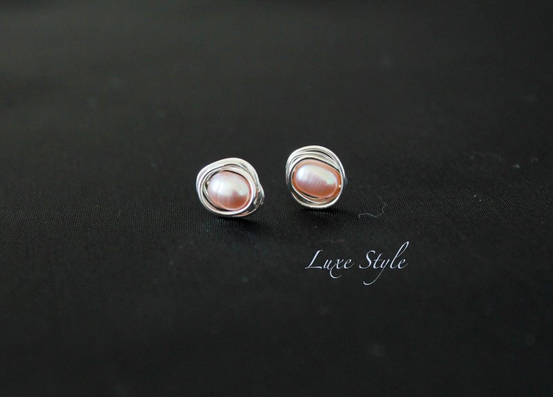 Stud Earrings Wire Wred Sterling Silver Pearl Post Stud Earrings Wire Wred Sterling Silver Pearl Post Simple Clic Jewelry Luxe Style